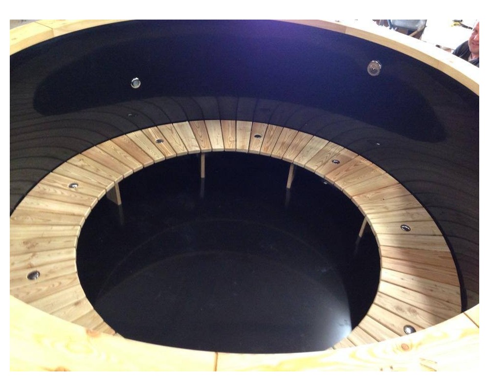 Tinozza PP 1.60 m con Jacuzzi+2 LED+isolamento+stufa design Legno Termico Tinozza PP 1.60 m con Jacuzzi+2 LED+isolamento+stufa design Legno Termico