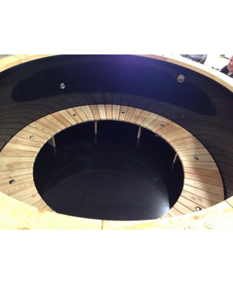 Tinozza PP 1.60 m con Jacuzzi+2 LED+isolamento+stufa design Legno Termico Tinozza PP 1.60 m con Jacuzzi+2 LED+isolamento+stufa design Legno Termico