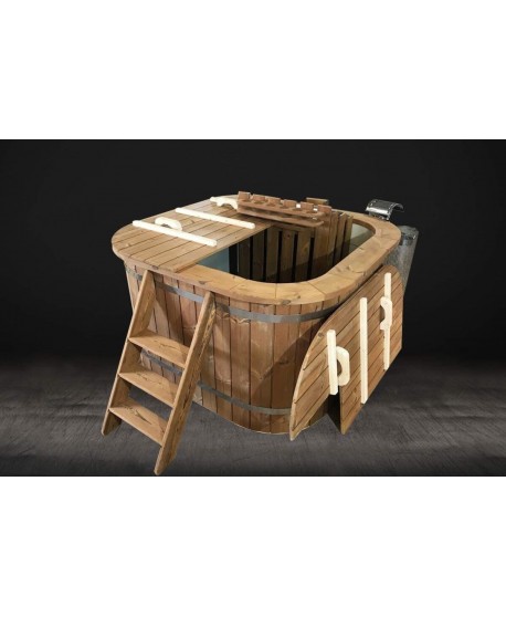 SPA Mini piscina riscaldabile con stufa a legna 150 x 150 SPA Mini piscina riscaldabile con stufa a legna 150 x 150
