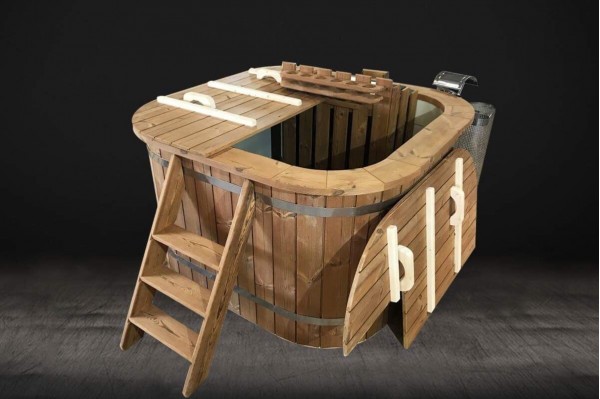 SPA Mini piscina riscaldabile con stufa a legna 150 x 150 SPA Mini piscina riscaldabile con stufa a legna 150 x 150