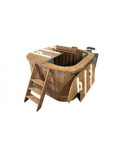 SPA Mini piscina riscaldabile con stufa a legna 150 x 150 SPA Mini piscina riscaldabile con stufa a legna 150 x 150