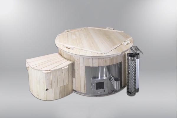 Hot Tubs Royal Wellness Abete con stufa a legna 180 cm Hot Tubs Royal Wellness Abete con stufa a legna 180 cm