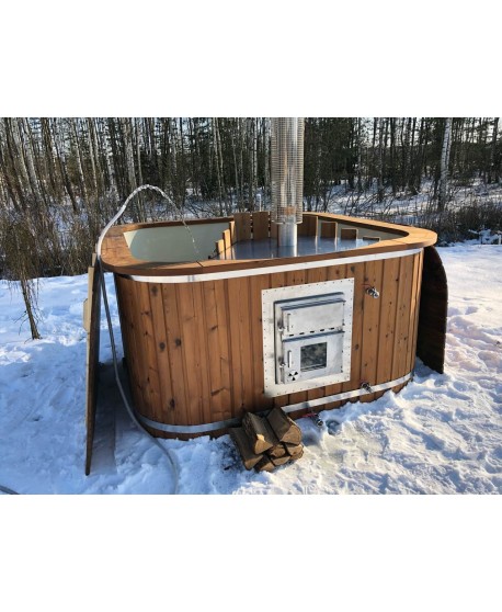 Mini piscina 2 m x 2m con SPA Extra stufa integrata Mini piscina 2 m x 2m con SPA Extra stufa integrata