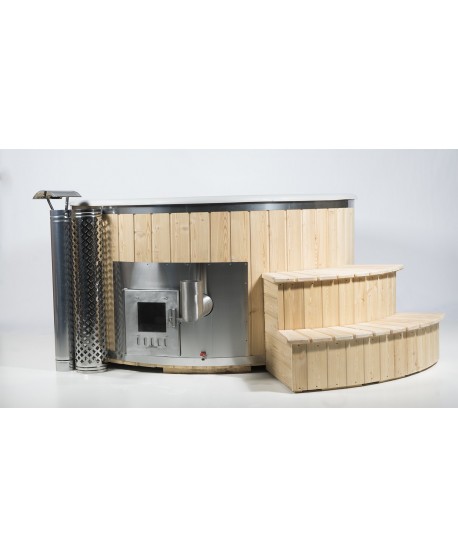 Royal Wellness Larice 180 cm con stufa con bolle d'aria + Led Royal Wellness Larice 180 cm con stufa con bolle d'aria + Led