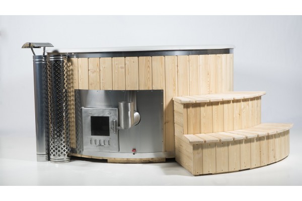 Royal Wellness Larice 180 cm con stufa con bolle d'aria + Led Royal Wellness Larice 180 cm con stufa con bolle d'aria + Led